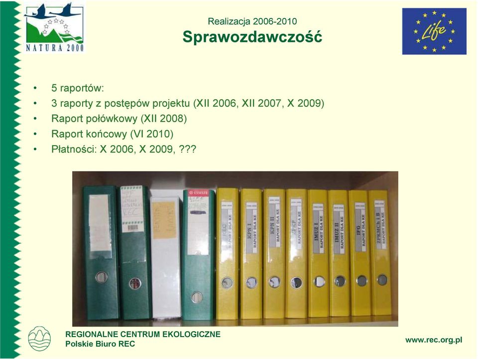 2009) Raport połówkowy (XII 2008) Raport