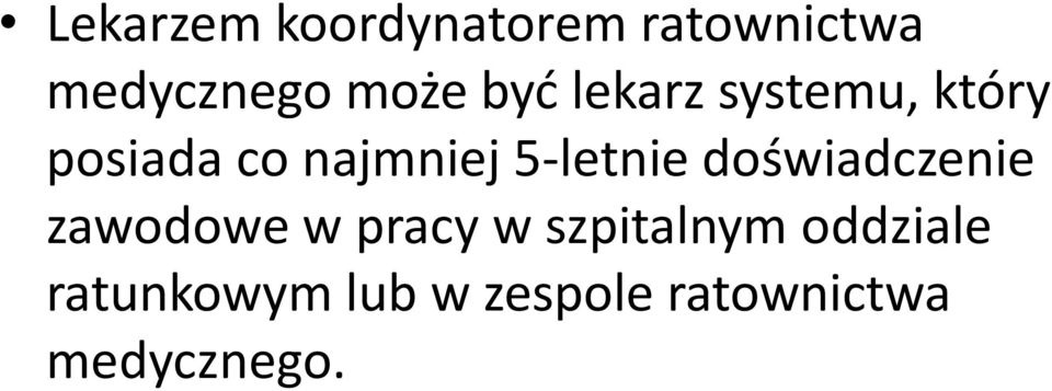 5-letnie doświadczenie zawodowe w pracy w
