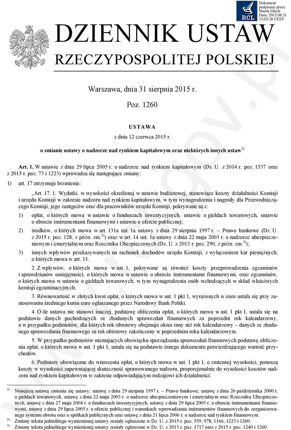 1537 oraz z 2015 r. poz. 73 i 12