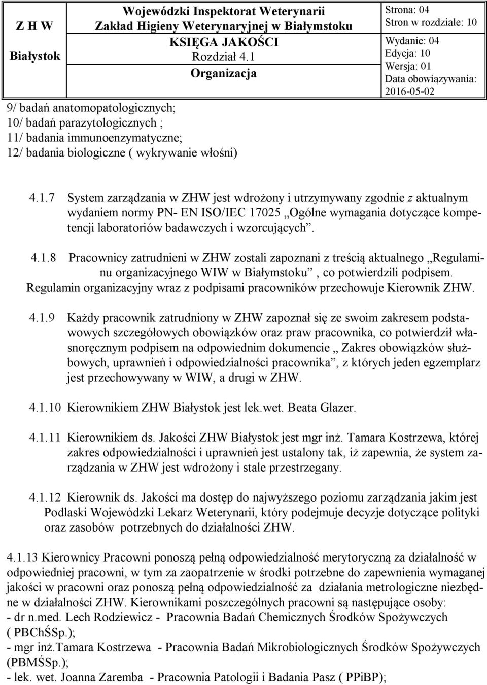 / badania immunoenzymatyczne; 12