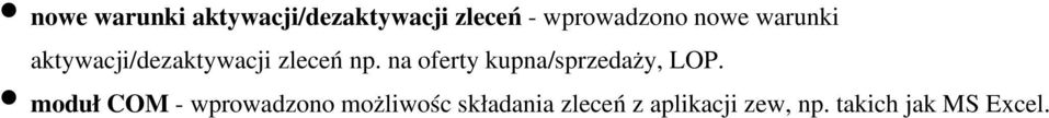 na oferty kupna/sprzedaży, LOP.