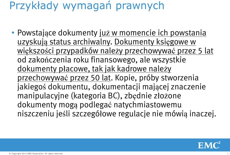 dokumenty płacowe, tak jak kadrowe należy przechowywać przez 50 lat.