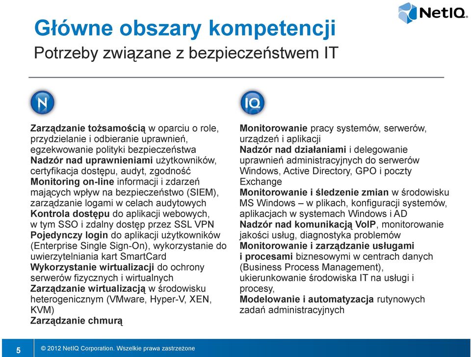 dostępu do aplikacji webowych, w tym SSO i zdalny dostęp przez SSL VPN Pojedynczy login do aplikacji użytkowników (Enterprise Single Sign-On), wykorzystanie do uwierzytelniania kart SmartCard