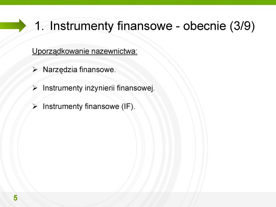 Narzędzia finansowe.