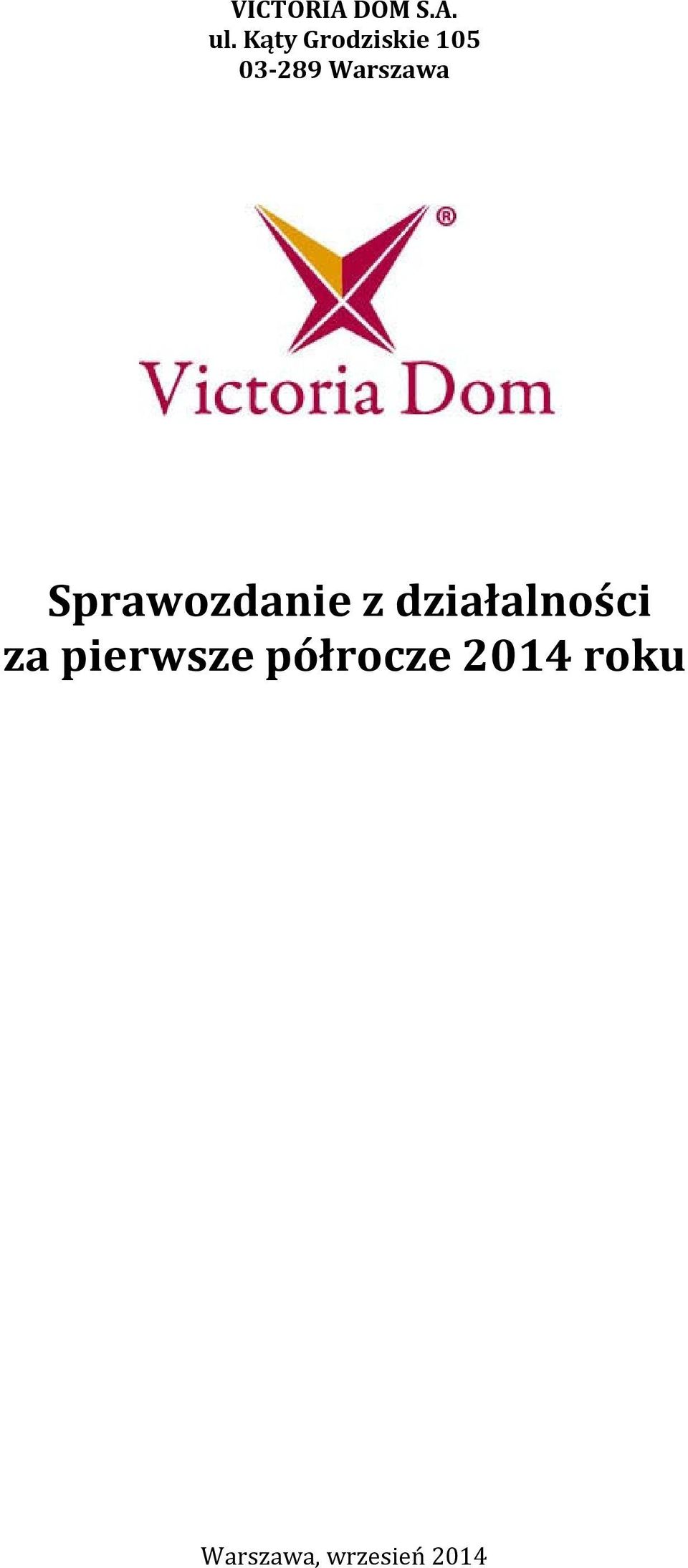 Warszawa Sprawozdanie z
