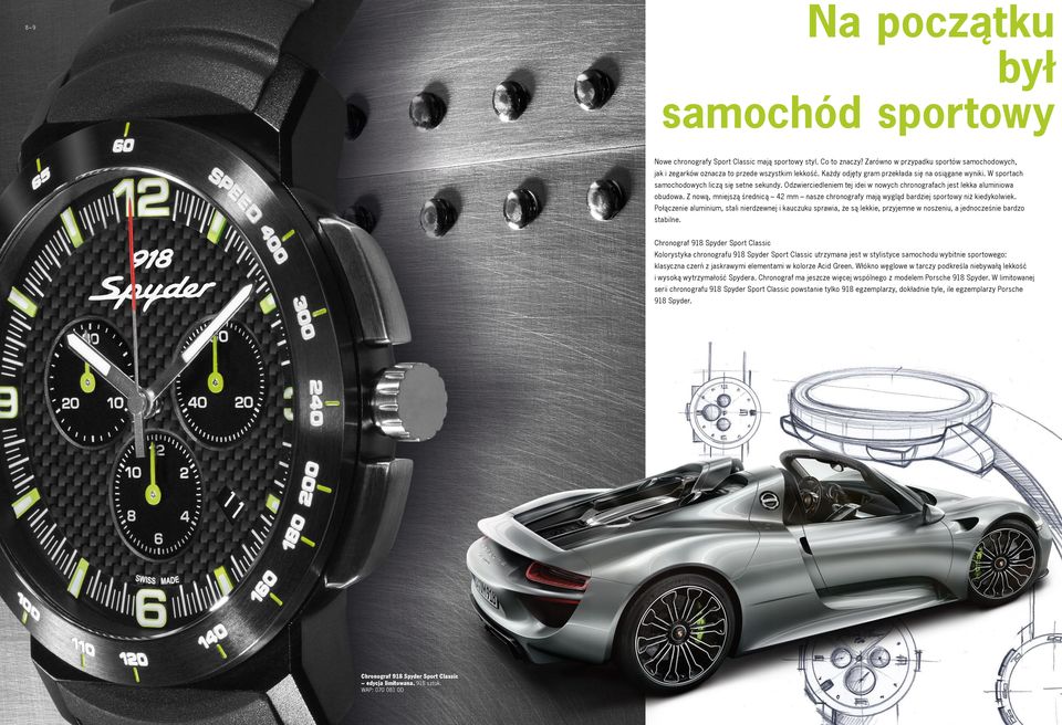 Z nową, mniejszą średnicą 42 mm nasze chronografy mają wygląd bardziej sportowy niż kiedykolwiek.