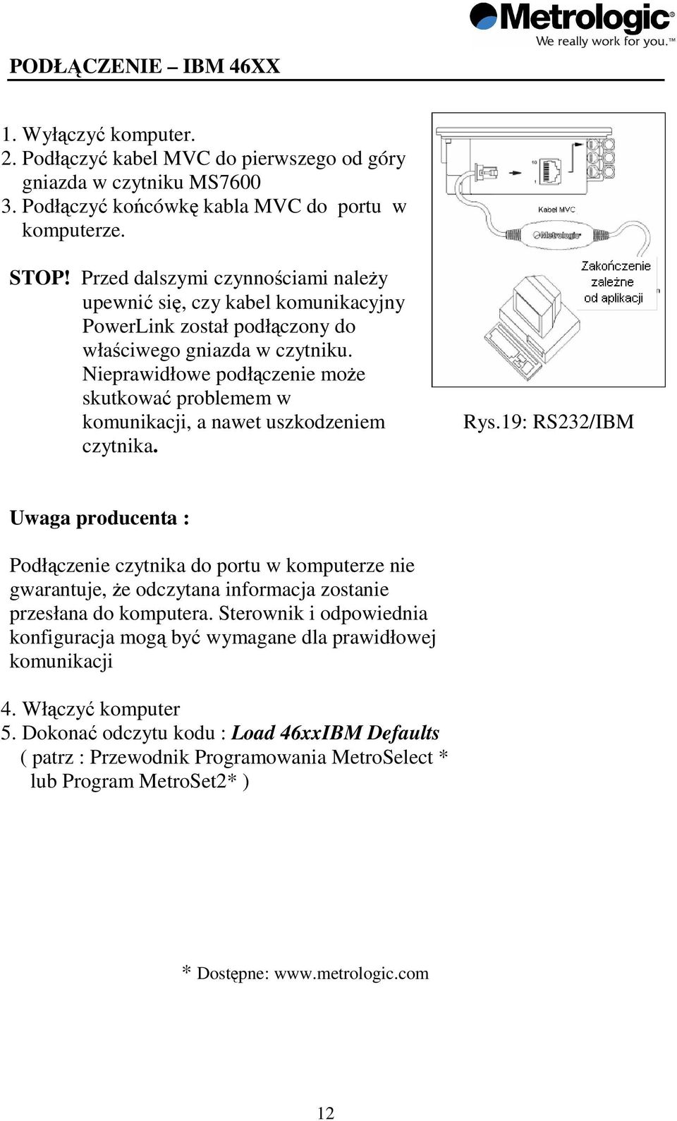 Nieprawidłowe podłczenie moe skutkowa problemem w komunikacji, a nawet uszkodzeniem czytnika. Rys.