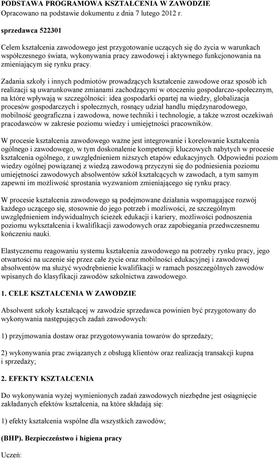 rynku pracy.
