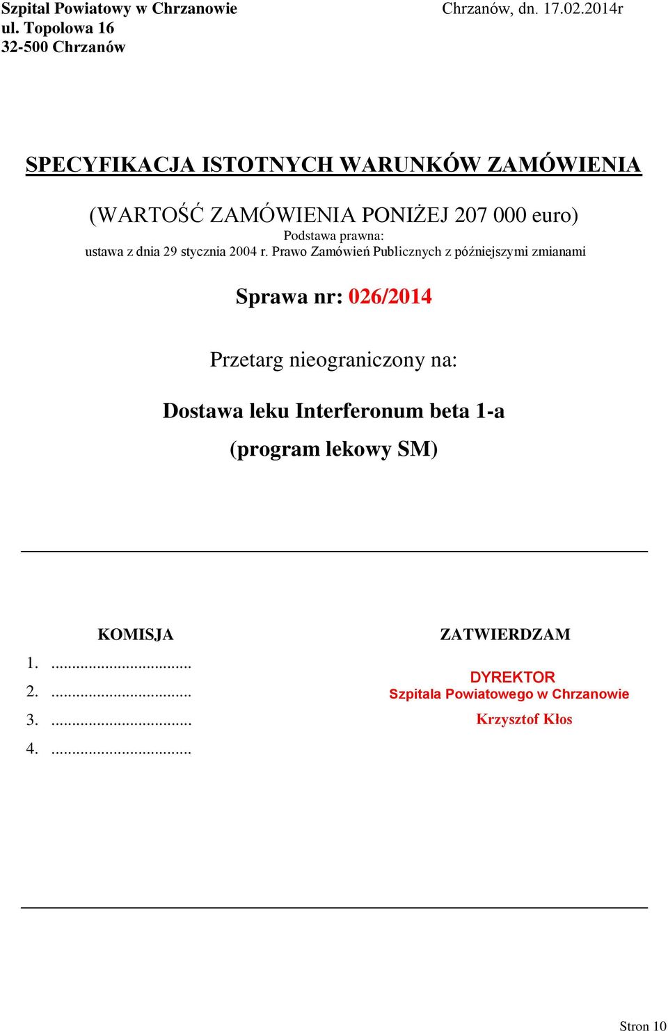 stycznia 2004 r.