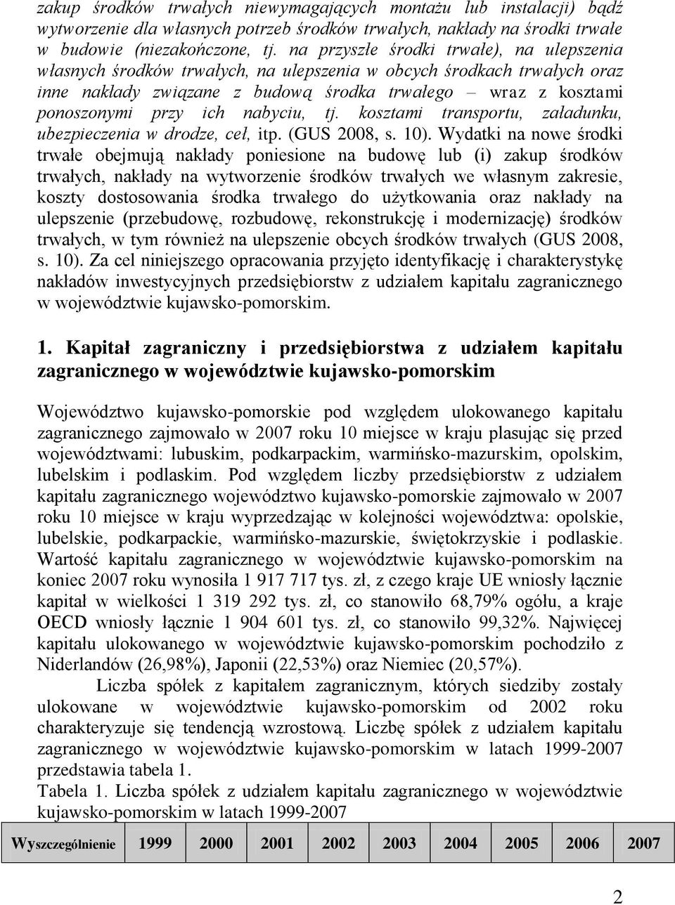 nabyciu, tj. kosztami transportu, załadunku, ubezpieczenia w drodze, ceł, itp. (GUS 2008, s. 10).