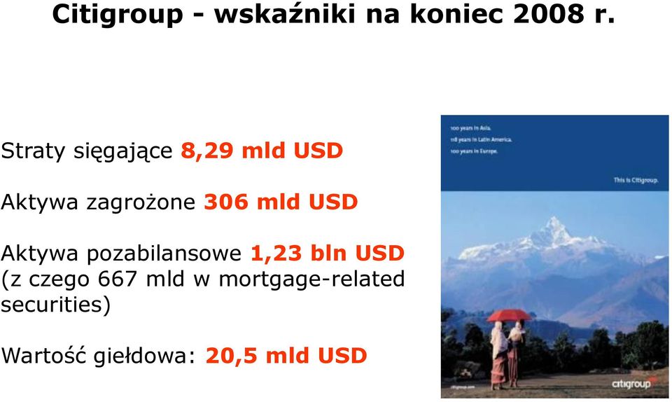 mld USD Aktywa pozabilansowe 1,23 bln USD (z czego
