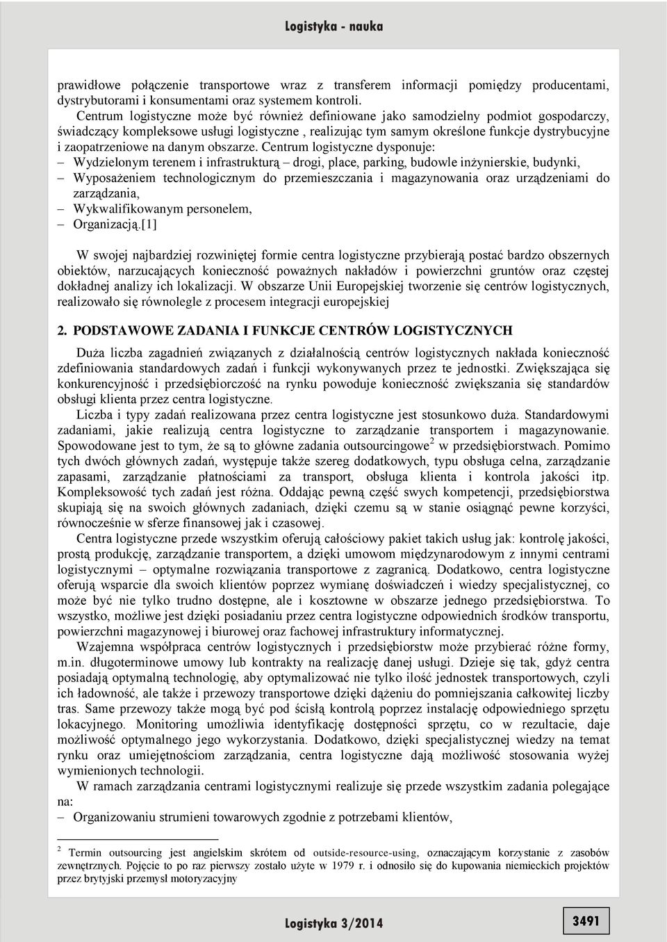 na danym obszarze.