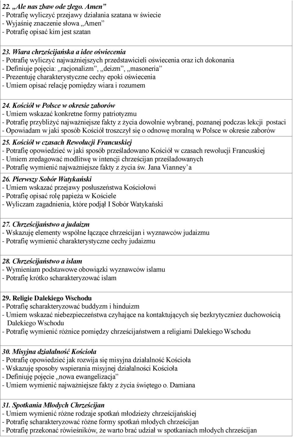 charakterystyczne cechy epoki oświecenia - Umiem opisać relację pomiędzy wiara i rozumem 24.