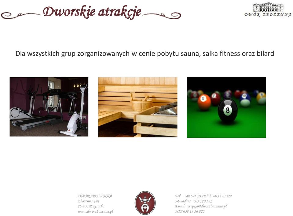 zorganizowanych w cenie