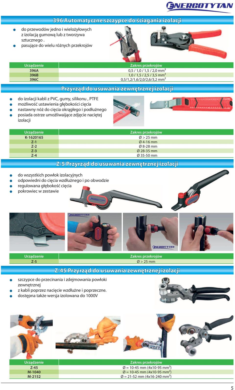 Przyrząd usuwania zewnętrznej izolacji z izolacji kabli z PVC, gumy, silikonu, PTFE z możliwość ustawienia głębokości cięcia z nastawny nóż cięcia okrągłego i płużnego z posiada ostrze umożliwaijące