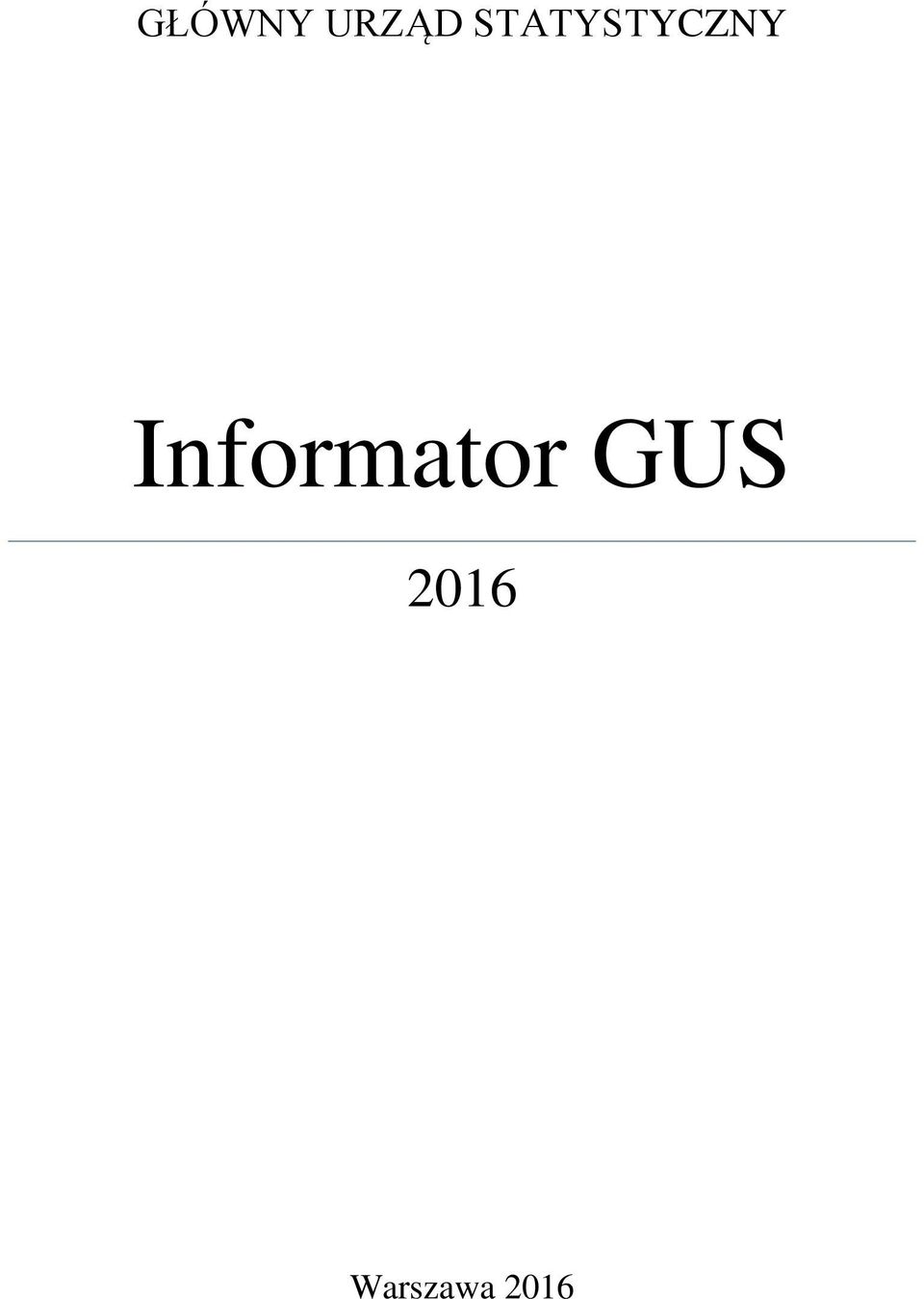 Informator GUS