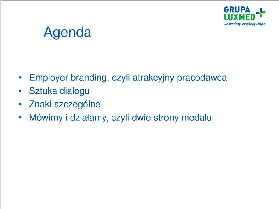 dialogu Znaki szczególne Mówimy