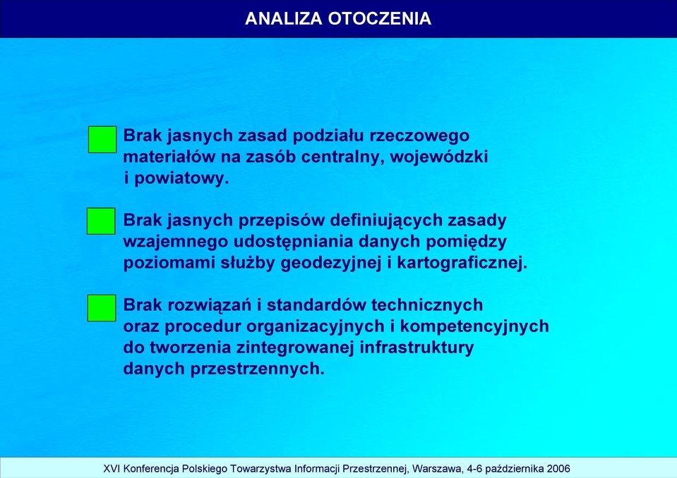 ! Brak jasnych przepisów definiujących zasady wzajemnego udostępniania danych pomiędzy poziomami