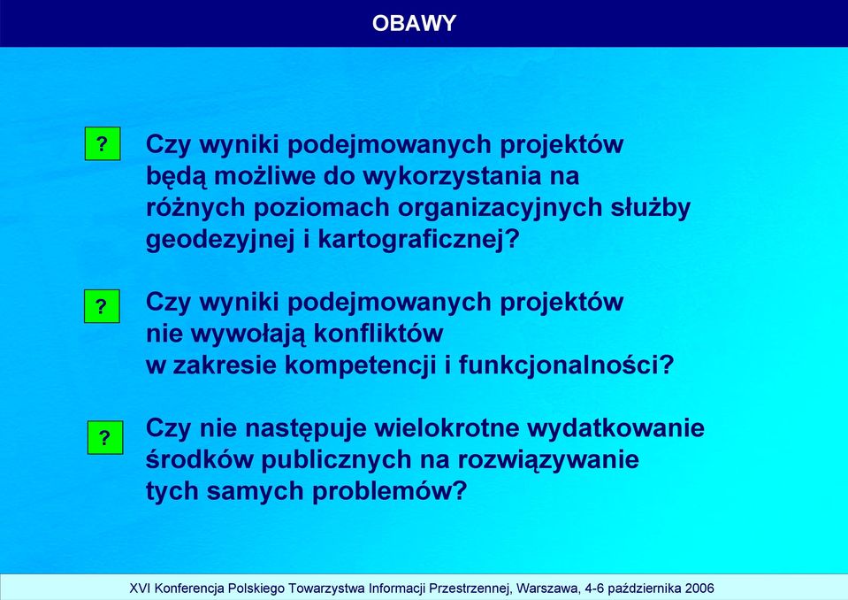 poziomach organizacyjnych służby geodezyjnej i kartograficznej?