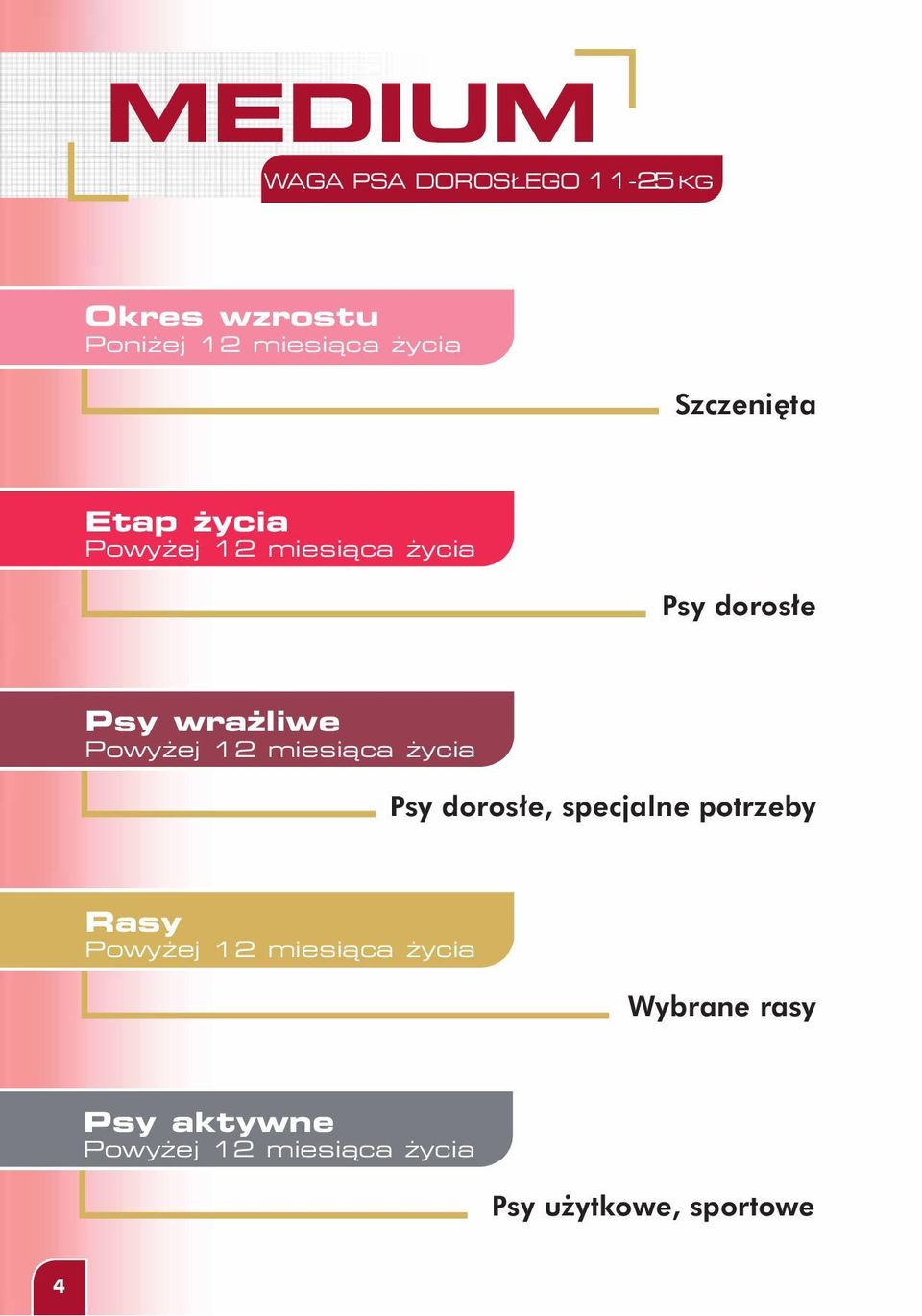 ej 12 miesiàca ycia Psy doros e, specjalne potrzeby Rasy Powy ej 12 miesiàca