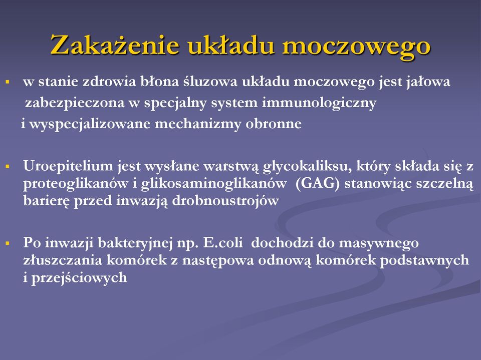 składa się z proteoglikanów i glikosaminoglikanów (GAG) stanowiąc szczelną barierę przed inwazją drobnoustrojów Po