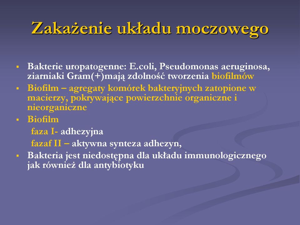agregaty komórek bakteryjnych zatopione w macierzy, pokrywające powierzchnie organiczne i