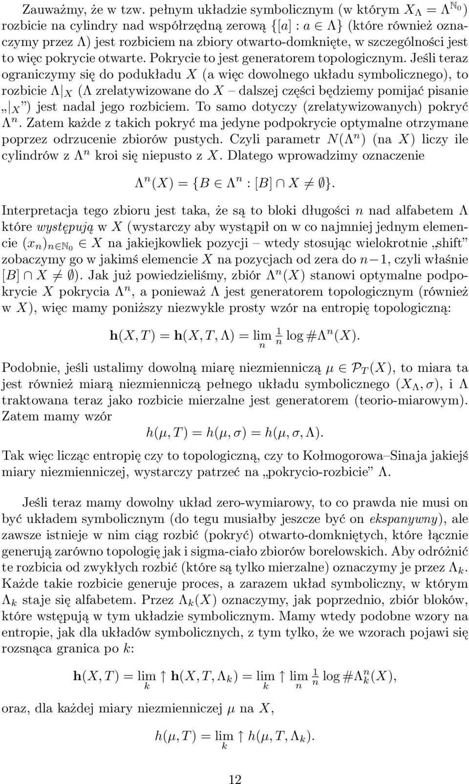 więc pokrycie otwarte. okrycie to jest geeratorem topologiczym.