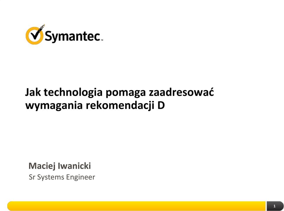 rekomendacji D Maciej