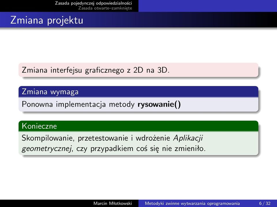 Skompilowanie, przetestowanie i wdrożenie Aplikacji geometrycznej, czy