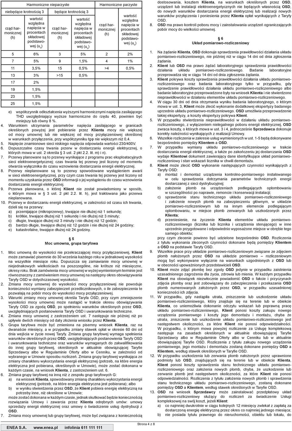 lub równy 8 %. 4.