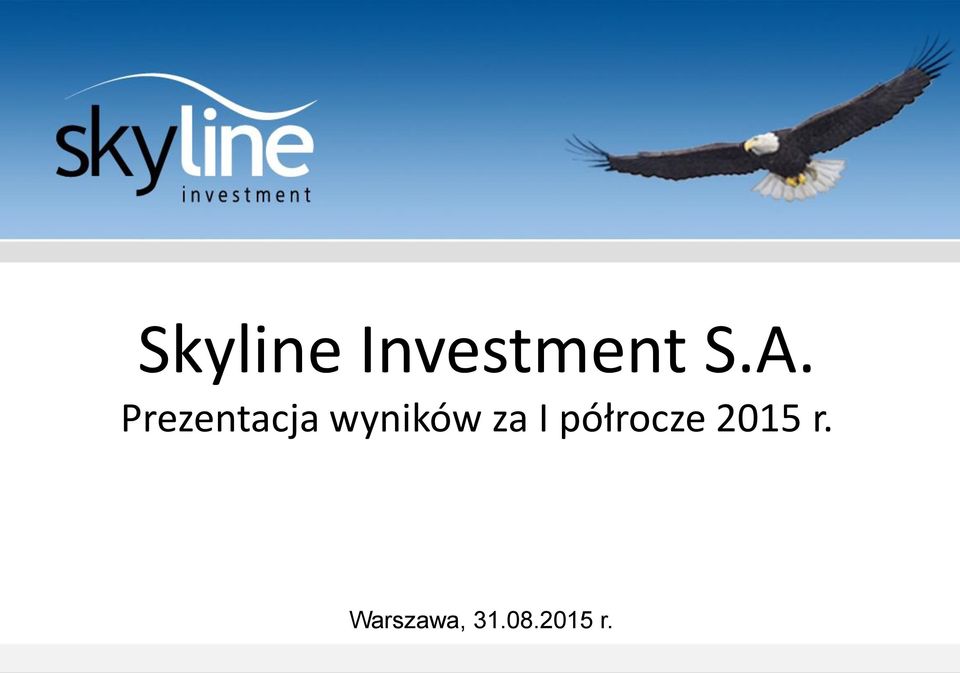 I półrocze 2015 r.
