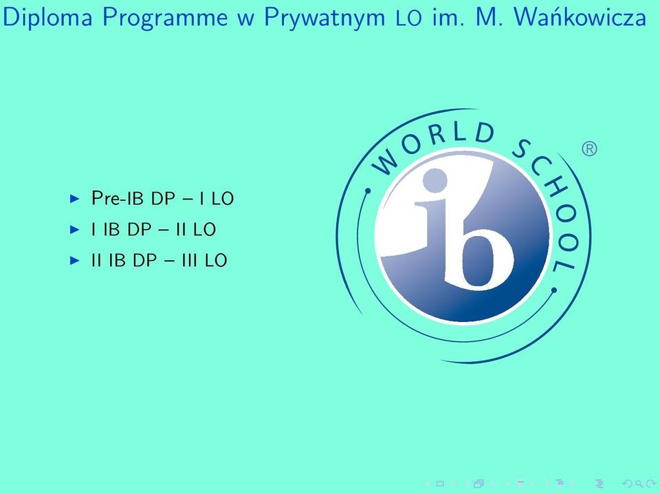 Wańkowicza Pre-B DP