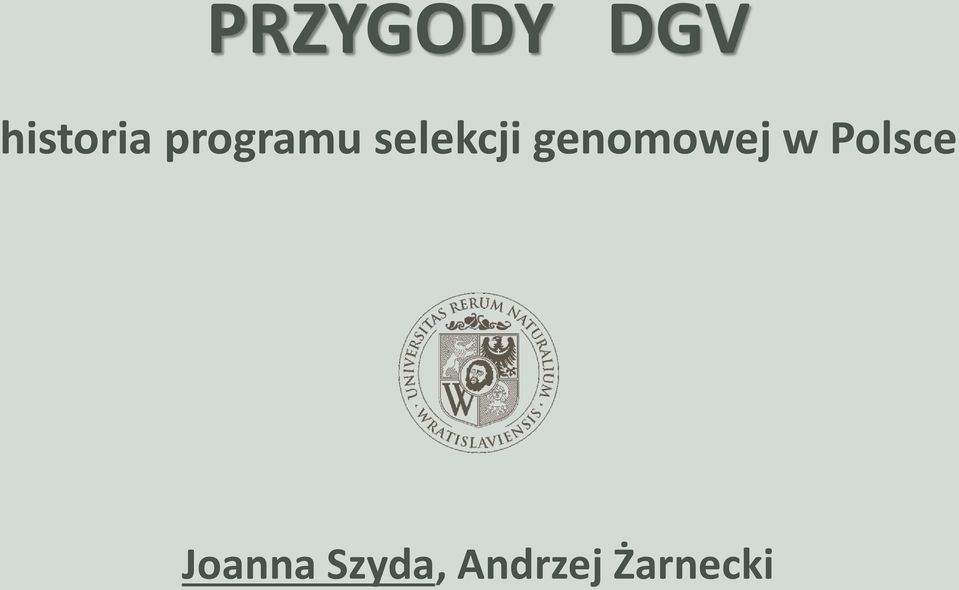 genomowej w Polsce