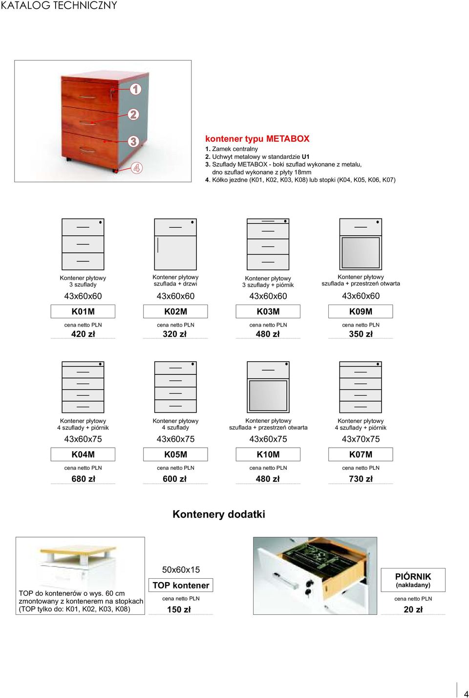 wykonane z płyty 18mm + piórnik 43x60x60 43x60x60 43x60x60 K01M