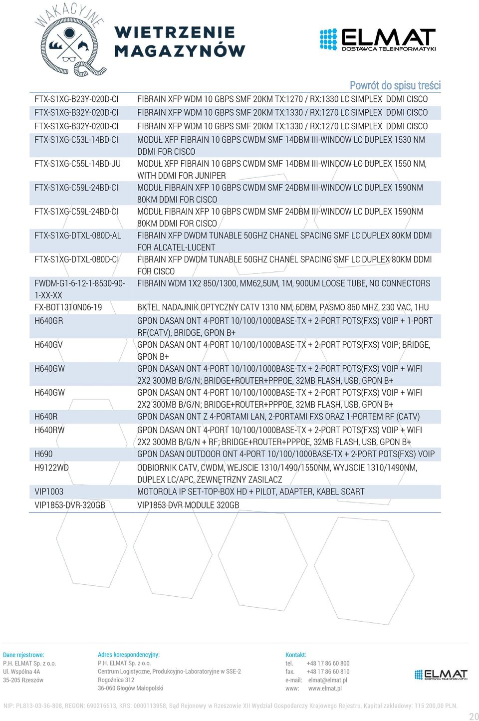 FIBRAIN XFP WDM 10 GBPS SMF 20KM TX:1330 / RX:1270 LC SIMPLEX CISCO FIBRAIN XFP WDM 10 GBPS SMF 20KM TX:1330 / RX:1270 LC SIMPLEX CISCO MODUŁ XFP FIBRAIN 10 GBPS CWDM SMF 14DBM III-WINDOW LC DUPLEX