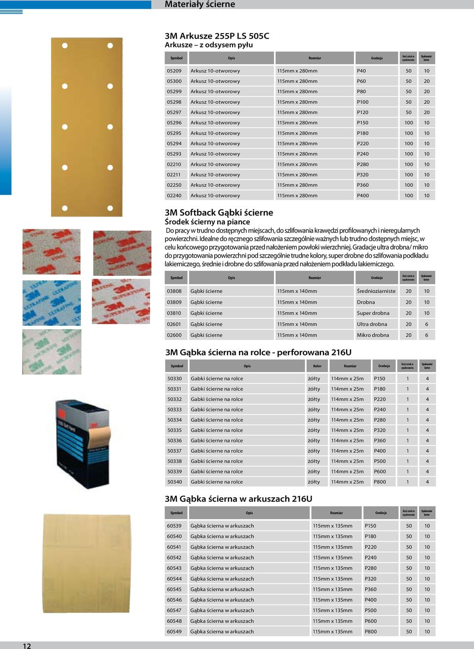 115mm x 280mm P180 100 10 05294 Arkusz 10-otworowy 115mm x 280mm P220 100 10 05293 Arkusz 10-otworowy 115mm x 280mm P240 100 10 02210 Arkusz 10-otworowy 115mm x 280mm P280 100 10 02211 Arkusz