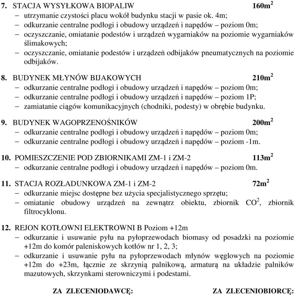 i urządzeń odbijaków pneumatycznych na poziomie odbijaków. 8.