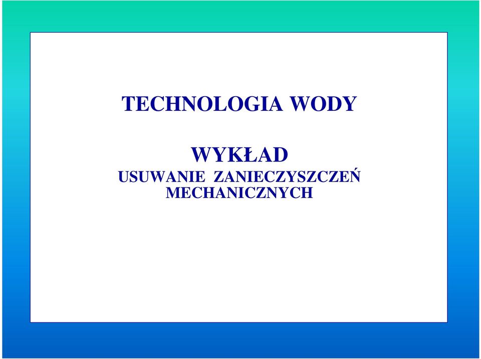 USUWANIE