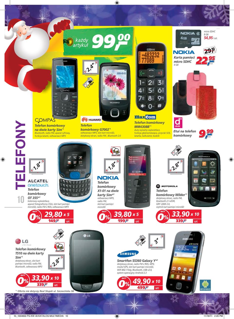 MP3, slot kart microsd, dotykowy ekran, radio FM, Bluetooth 2.