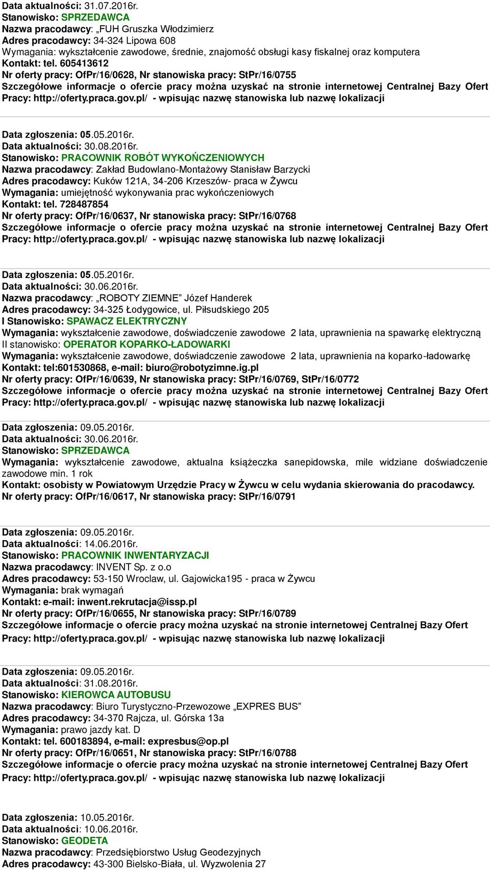 Data aktualności: 30.08.2016r.