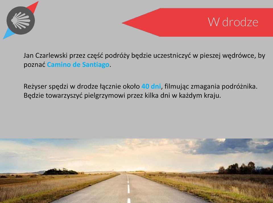 Reżyser spędzi w drodze łącznie około 40 dni, filmując zmagania