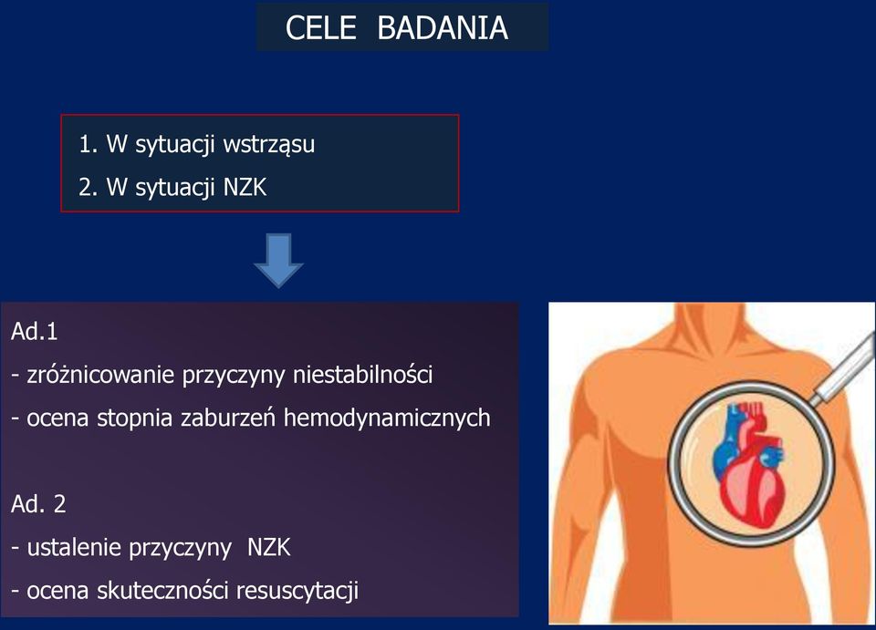 1 - zróżnicowanie przyczyny niestabilności - ocena