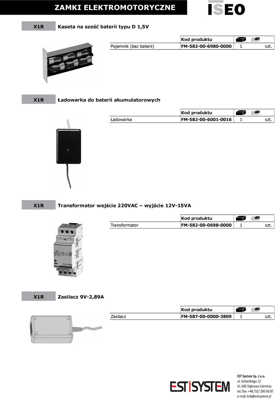 Ładowarka do baterii akumulatorowych Ładowarka FM-582-00-6001-0016 1 szt.