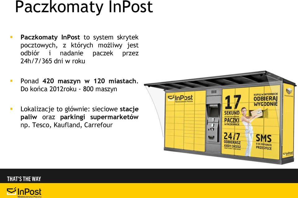 maszyn w 120 miastach.