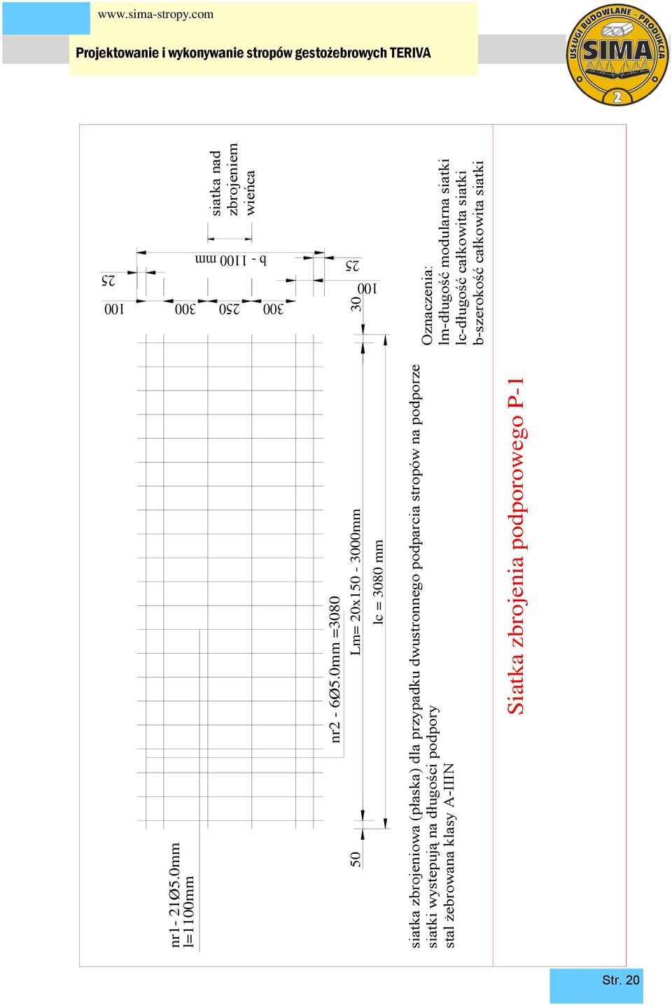 Projektowanie i wykonywanie stropów gestożebrowych TERIVA SIMA 2  PRZEDSIĘBIORSTWO HANDLOWO USŁUGOWE PRODUCENT STROPÓW TERIVA STROPY TERIVA -  PDF Free Download