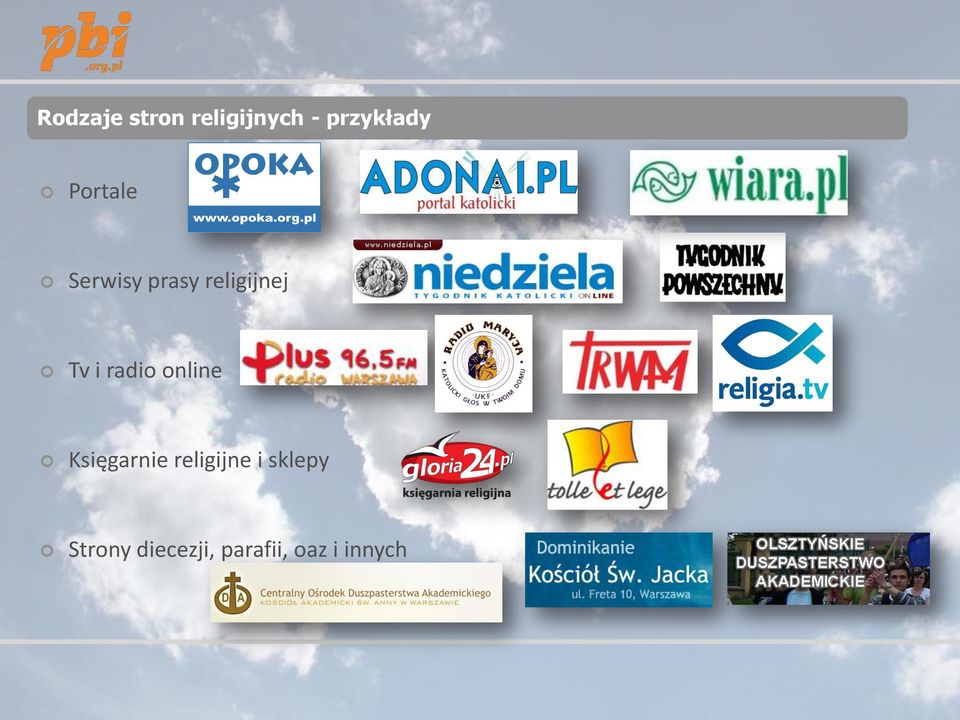 radio online Księgarnie religijne i