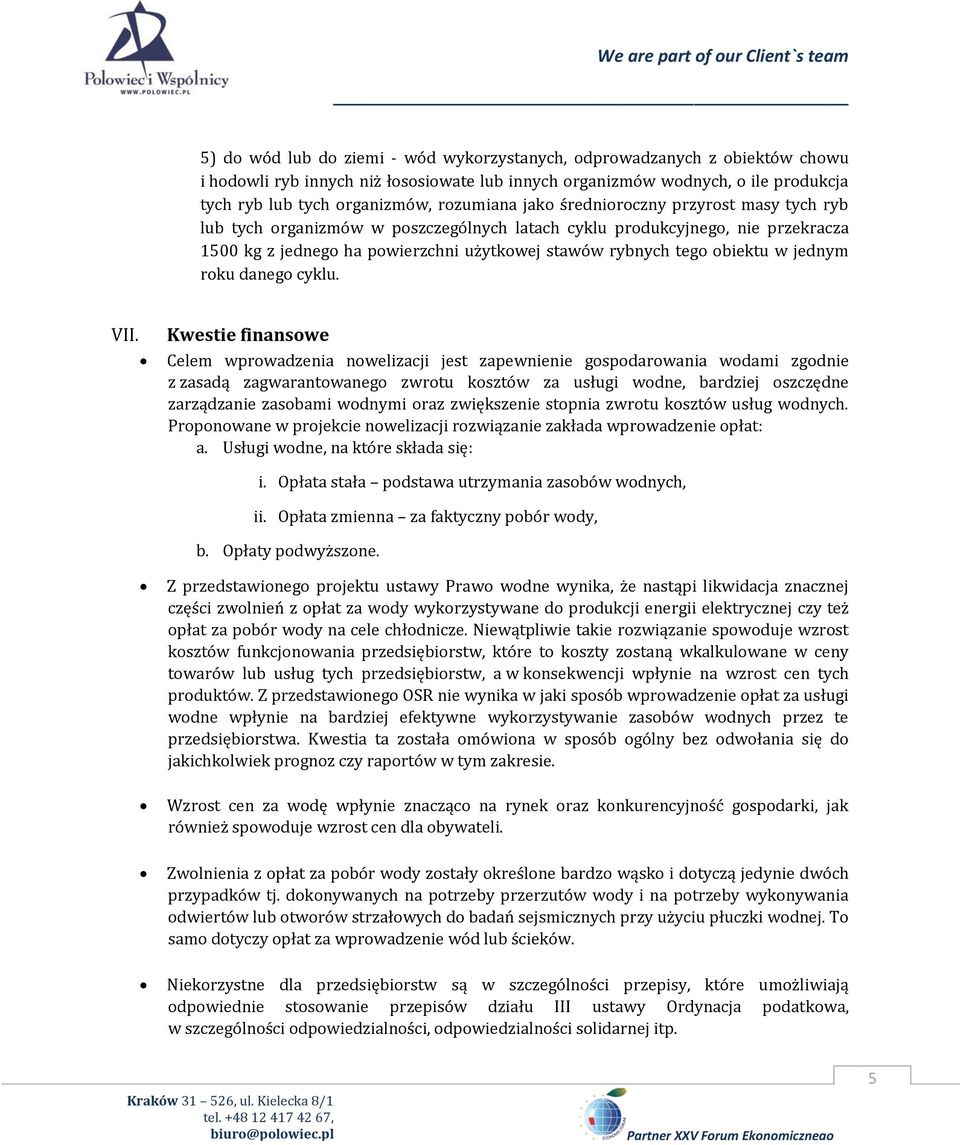 obiektu w jednym roku danego cyklu. VII.