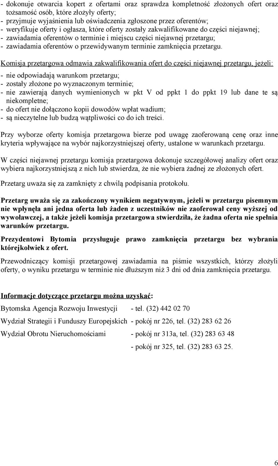 terminie zamknięcia przetargu.