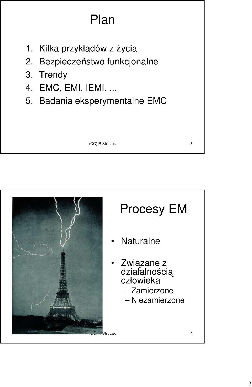 Badania eksperymentalne EMC (CC) R Struzak 3 Procesy EM