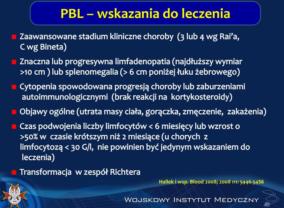 do leczenia Hallek i wsp.